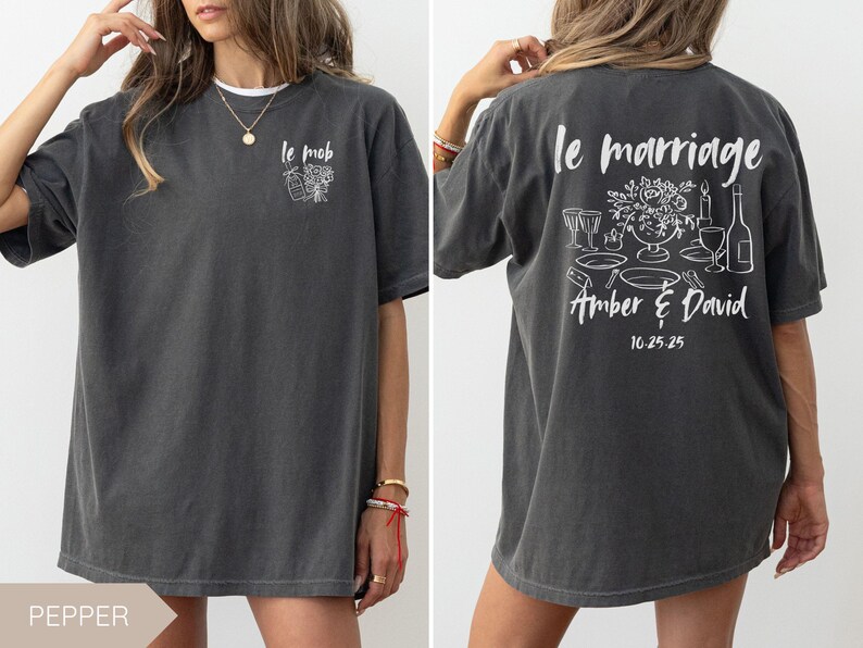 Wedding Merch Examples Custom Wedding Party Shirts, Matching Bridesmaids Gift, Mother of the ...