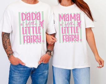 Fairy First Birthday Shirt, Fairy Themed Birthday Party Outfit, Fairy 1st Birthday Party, Family Matching Birthday Shirts, Turning One Shirt