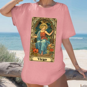 Virgo Tarot Shirt, Virgo Shirt, Zodiac Shirt, Zodiac Tarot Shirt, Virgo Tarot Shirt, Virgo Tarot Zodiac Shirt, Astrology Shirt