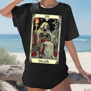 Death Tarot Shirt, Tarot Card Shirts, Astrology Tarot Card Shirt, Astrology Tee, Occult Shirt, Mystical Shirt, Witchy Tarot Card Tee