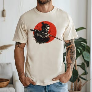 Samurai Shirt, Japanese Shirt, Japanese Warrior Shirt, Bushido Shirt, Samurai Katana Tee, Samurai Warrior Graphic T-Shirt