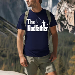 The Rodfather Shirt ,Fisherman Tee, Funny Fishing Shirt, Dad Fishing Shirt, Fisher Shirt, Fisher Gifts, Godfather Shirt, Mafia Shirt