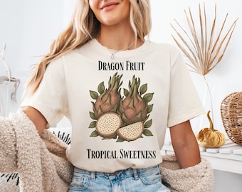 Dragon Fruit Retro Commercial Graphic Shirt, Vintages Dragon Fruit Label Shirt, Exotic Fruit Lover Tee, Cute Unisex Graphic Shirt, Cool Gift