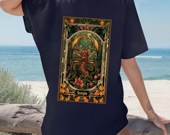 Scorpio Tarot Shirt, Scorpio Shirt, Zodiac Shirt, Zodiac Tarot Shirt, Scorpio Tarot Shirt, Scorpio Tarot Zodiac Shirt, Astrology Shirt