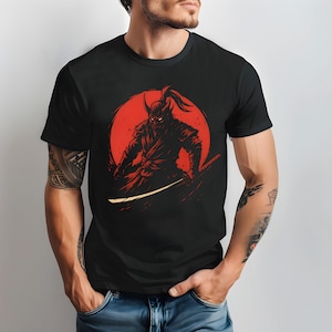 Samurai Shirt, Japanese Shirt, Japanese Warrior Shirt, Bushido Shirt, Samurai Katana Tee, Samurai Warrior Graphic T-Shirt