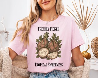 Dragon Fruit Retro Commercial Graphic Shirt, Vintages Dragon Fruit Label Shirt, Exotic Fruit Lover Tee, Cute Unisex Graphic Shirt, Cool Gift