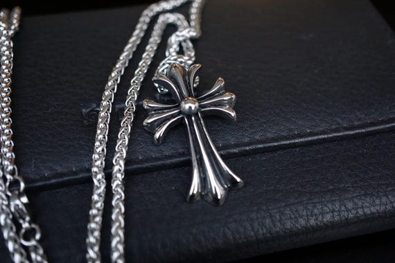 Chrome Hearts CH Cross Necklace Pendant NEW Stainless Steel