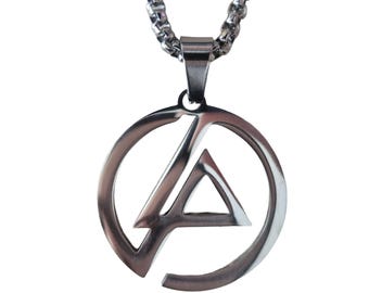 Linkin Park Necklace - Stainless Steel Band Logo Pendant