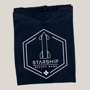 Starship T-Shirt, Occupy Mars Shirt, Space Exploration Tee, Astronomy Lover