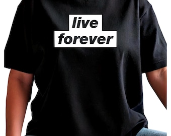 Oasis Live Forever Britpop Band T-Shirt, 90s Indie Rock Tour Live 27 Merch