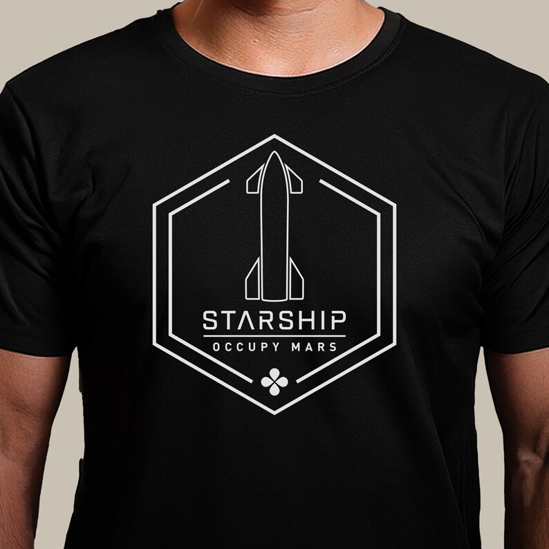 Spacex Starship Shirt, Occupy Mars Shirt, Space Exploration Tee, Mars