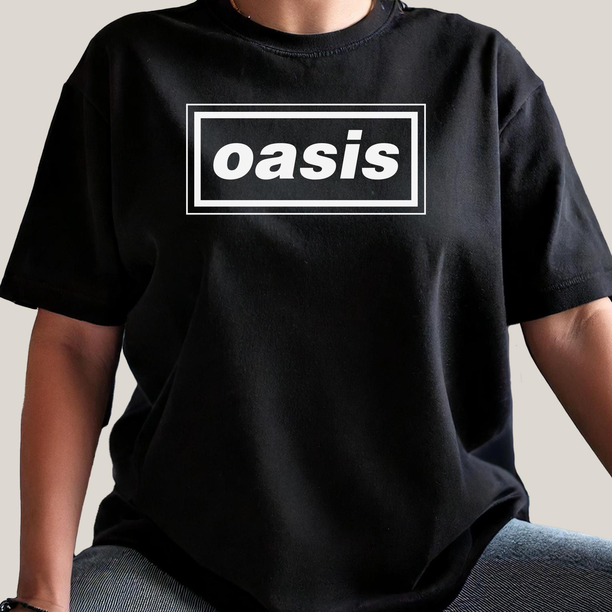 Oasis T-shirt: 90s Britpop Band Music Tee, 25 Tour Logo - Etsy