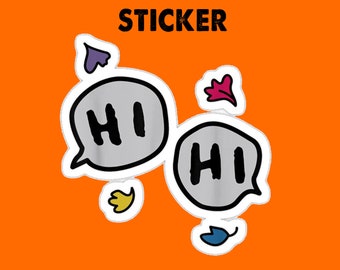 Heartstopper Sticker, Say Hi Sticker, Happy Pride Sticker, Nick and Charlie Sticker, LGBT HeartStopper Raibow Sticker, Heartstopper TV Show