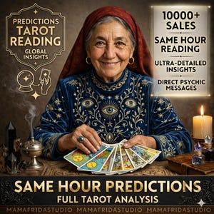 同じ時間での予測タロット占い • 正直な未来の洞察 • 愛、人生、キャリアなど • ママ・フリーダ