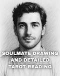 Soulmate Drawing & Tarot Reading Same Hour Or Same Day Psychic Reading Draw My Soulmate And Sketch Future Husband Portrait Love Reading Pdf product logo
