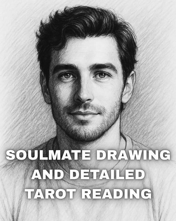 Soulmate Drawing & Tarot Reading Same Hour Or Same Day Psychic Reading Draw My Soulmate And Sketch Future Husband Wife Portrait Love Reading