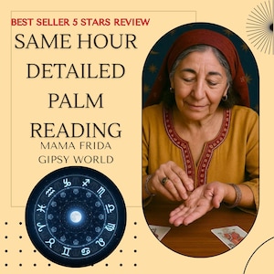PALM READING • Same Hour Delivery • Love, Life, Destiny & Personality Revealed • Psychic Hand Reading • Mama Frida