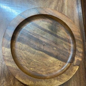 Natural wood decor Wooden serving dish Small platter for sweets Wood jewelry holder Artisan wood tray