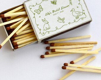 Whimsical Springtime Matchbox Template