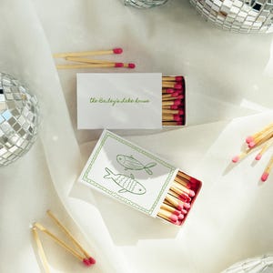 Fish Matchbox Template Stolen From Matches Matchbox Favor Personalized ...