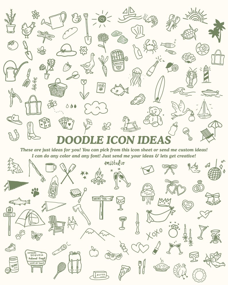 Custom Hand-Drawn Icon: Wedding, Social Media (PNG, SVG Digital Download) image 4