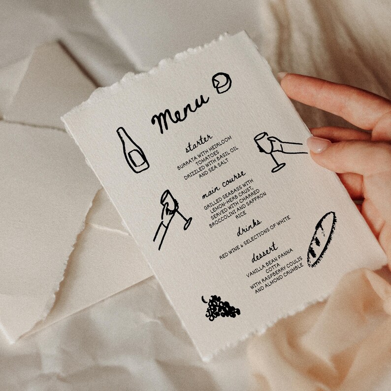 Menu Order Invite Friendsgiving Invitation & Menu Template Wine and Cheese Girls Dinner ...