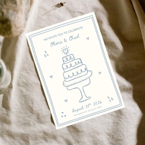 Wunderliche Hochzeit laden Einladung bearbeitbare Vorlage Amor Coquette Speichern Sie die Datum-Verlobungsfeier-Einladung