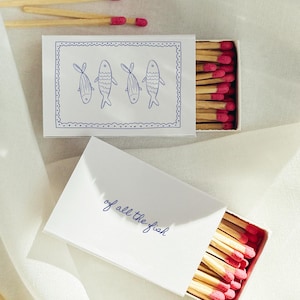 Fish Matchbox Template Stolen From Matches Matchbox Favor Personalized ...