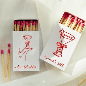 Matchbox Martini Template for Wedding Matches A Tini Bit Older Custom Party Favor for Bachelorette Birthday Gift for Friend Easy Download