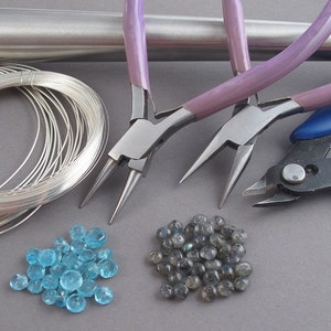 Earrings tutorial Hoops tutorial DIY hoops earrings Wire wrap tutorial Wire wrapped jewelry tutorial beading tutorial earrings pattern PDF image 3