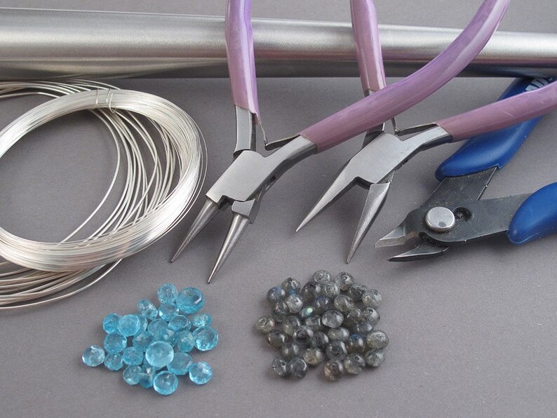Earrings tutorial Hoops tutorial DIY hoops earrings Wire wrap tutorial Wire wrapped jewelry tutorial beading tutorial earrings pattern PDF image 3