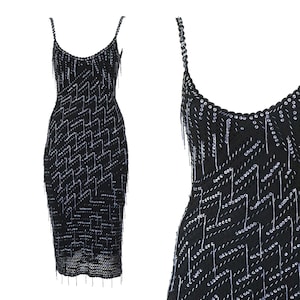 karen millen glitter dress Karen Millen Premium Crystal Embellished Jersey Mini Dress