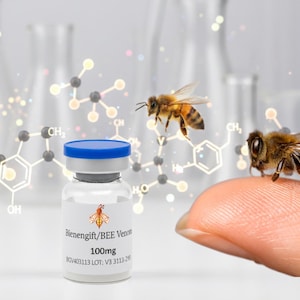100 mg di veleno d'api in polvere, veleno d'api, apitossina, naturale, puro