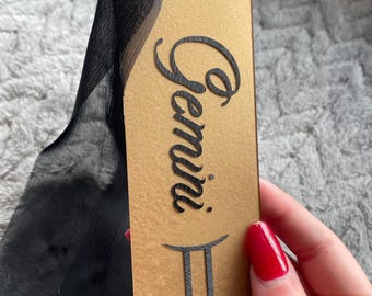 Personalized Zodiac Sign Acrylic Bookmark