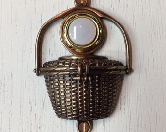 Nantucket Basket in Bronze