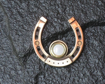 Horseshoe Doorbell in Bronze