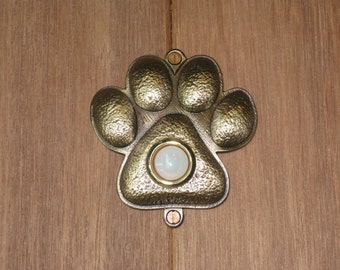 Bronze Pawprint Doorbell