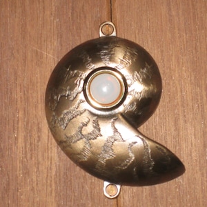 Nautilus Shell Doorbell in Bronze