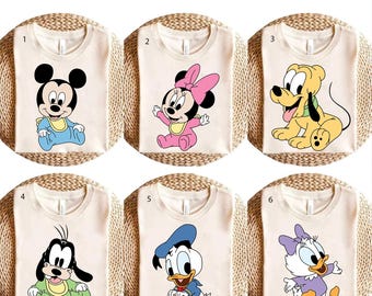 Musse och vänner, redo att tryckas, DTf, Musse och vänner, Minnie, Donald, Daisy, Goofy, Pluto, Dtf-överföring, Disney-resa, Dtf, Disneyworld, Dtf-tryck