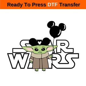 Disney Star Wars Character DTF Transfer,Custom Disney Family Trip Heat Transfer,Star Wars Group Dtf,Star Wars Characters Dtf,Star Wars Dtf