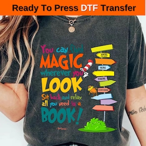 Dr. Seuss Day DTF, Read Across America Cartoon Characters DTF Transfer, Read Across America Day Ready To Press, Teacher Life DTF
