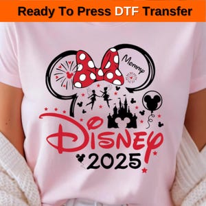 Disneyland 2025 Dtf Print Press - Disney Castle Dtf Print, Mickey And Minnie Dtf Press, Ready To Press Dtf Transfer,Disneyland Best Day,Dtf,
