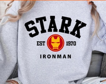 Transfert DTF Iron Man de Stark Industries - Prêt à presser