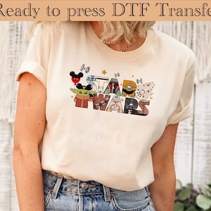 Disney Star Wars Character DTF Transfer,Custom Disney Family Trip Heat Transfer,Star Wars Group Dtf,Star Wars Characters Dtf,Star Wars Dtf