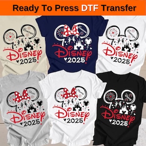 Disneyland 2025 Dtf Print Press - Disney Castle Dtf Print, Mickey And Minnie Dtf Press, Ready To Press Dtf Transfer,Disneyland Best Day,Dtf,
