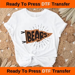 Maskottchen Wimpel Flagge DTF Transfer: School Spirit, Heimkehr