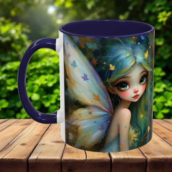 Fairy Mug, Whimsical Fantasy Coffee Mug, Fairy Lover Gift, Perfect for Coffee Lovers Fairy Fans and Magical Gift Ideas 11 15oz Gift for Her