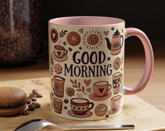 Good Morning Coffee Mug, Cozy Home Vibe, Perfect Gift for Coffee Lovers, Kitchen Decor, Tea Lovers, Morning Routine, Gift for Her, Him