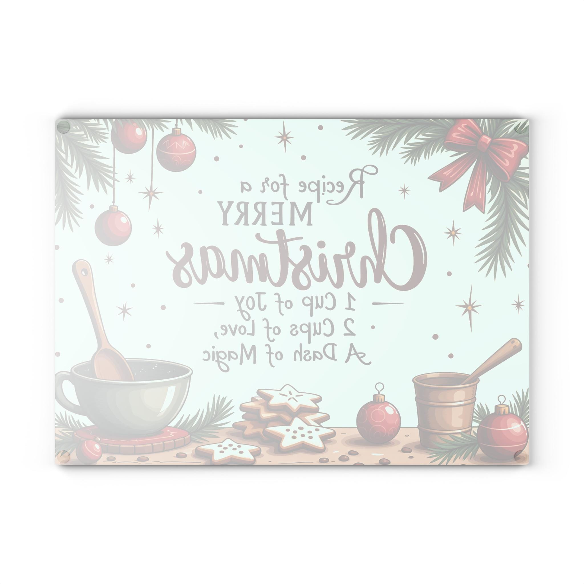 Festive Christmas Glass Cutting Board Recipe for a Merry Christmas ...