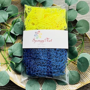 African Net Sponge – Long Exfoliating Mesh Body Scrubber | Quick-Dry, Reusable Bath Sponge | Eco Spa Self-Care Gift